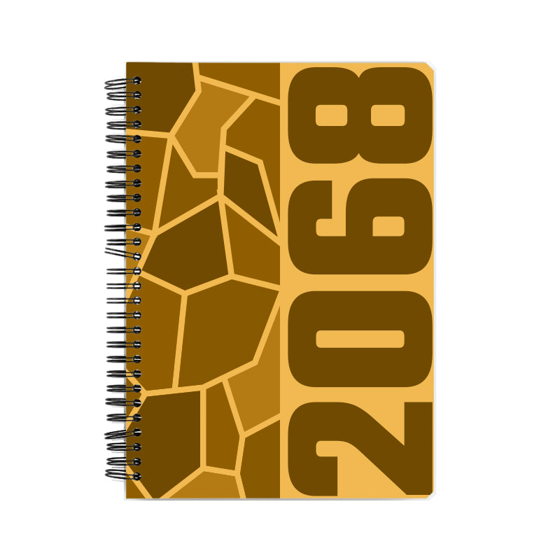 2068 Year Notebook (Golden Yellow)