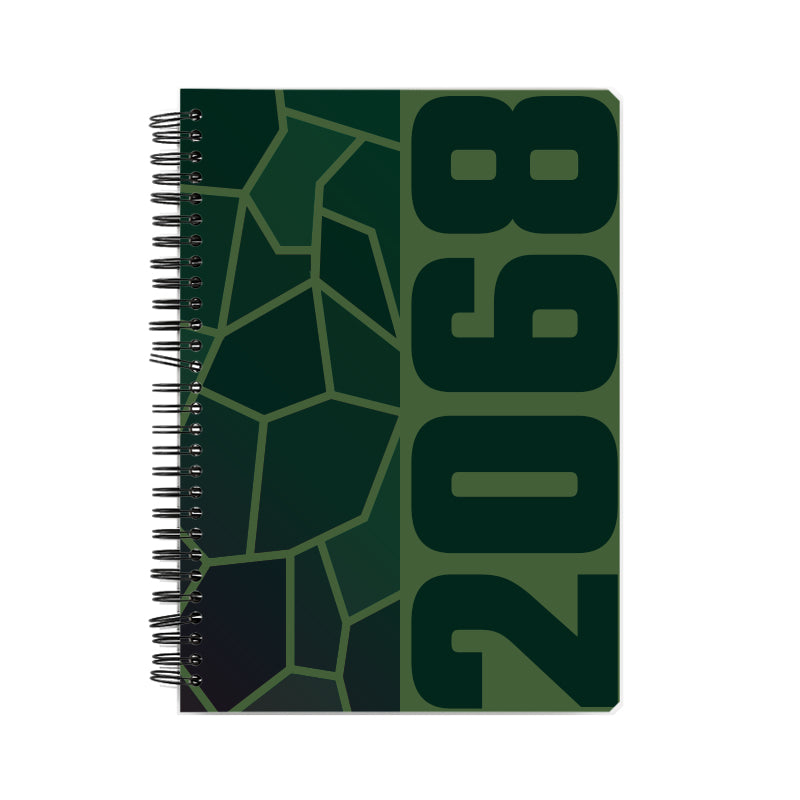 2068 Year Notebook (Olive Green)