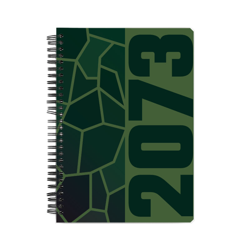 2073 Year Notebook (Olive Green)