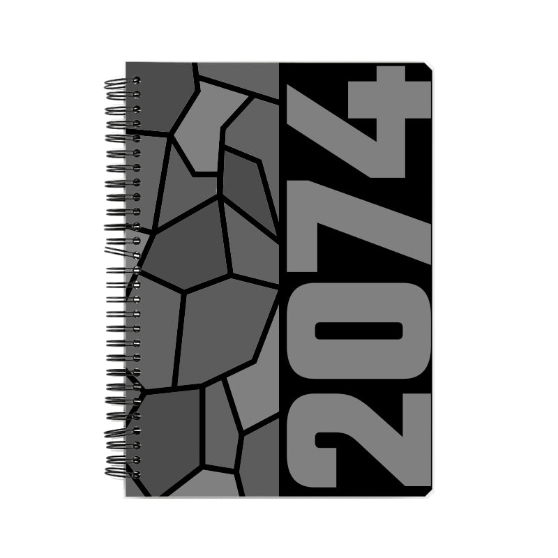 2074 Year Notebook (Black)
