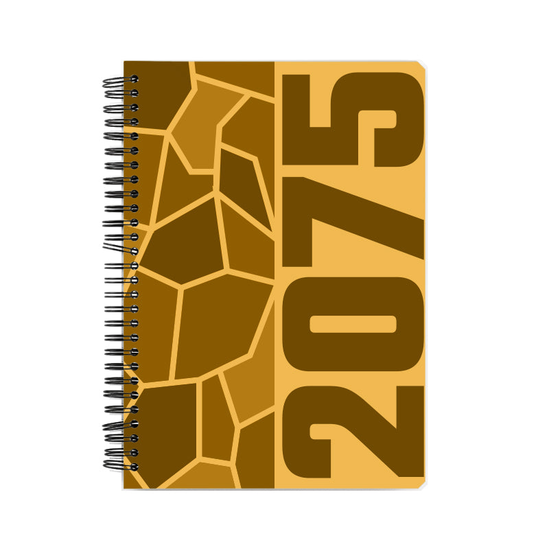 2075 Year Notebook (Golden Yellow)