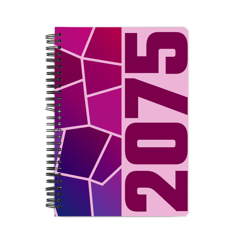 2075 Year Notebook (Light Pink)