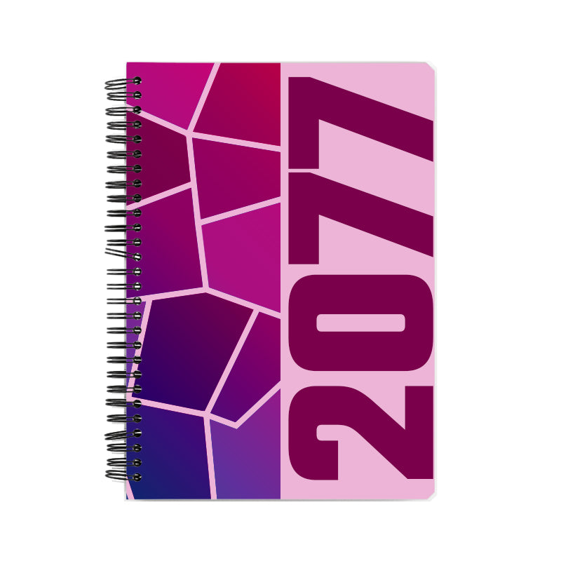 2077 Year Notebook (Light Pink)