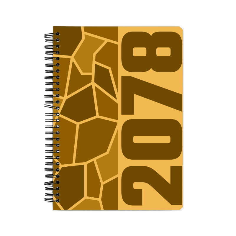 2078 Year Notebook (Golden Yellow)