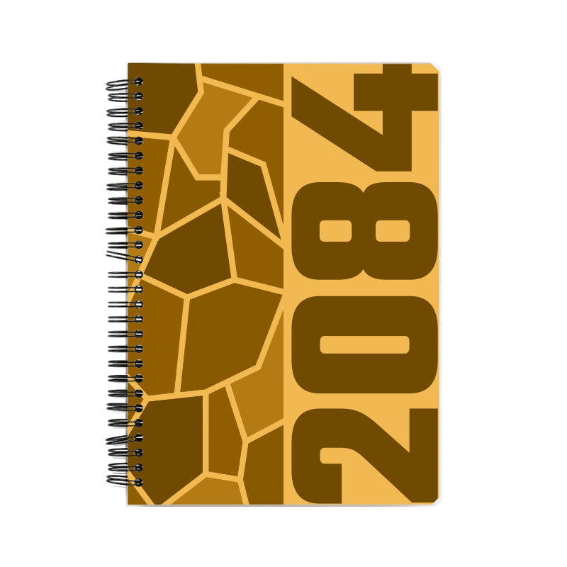 2084 Year Notebook (Golden Yellow)
