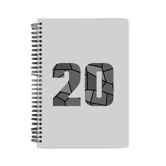 20 Number Notebook (Melange Grey)