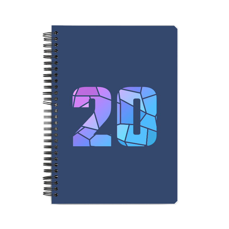 20 Number Notebook (Navy Blue)
