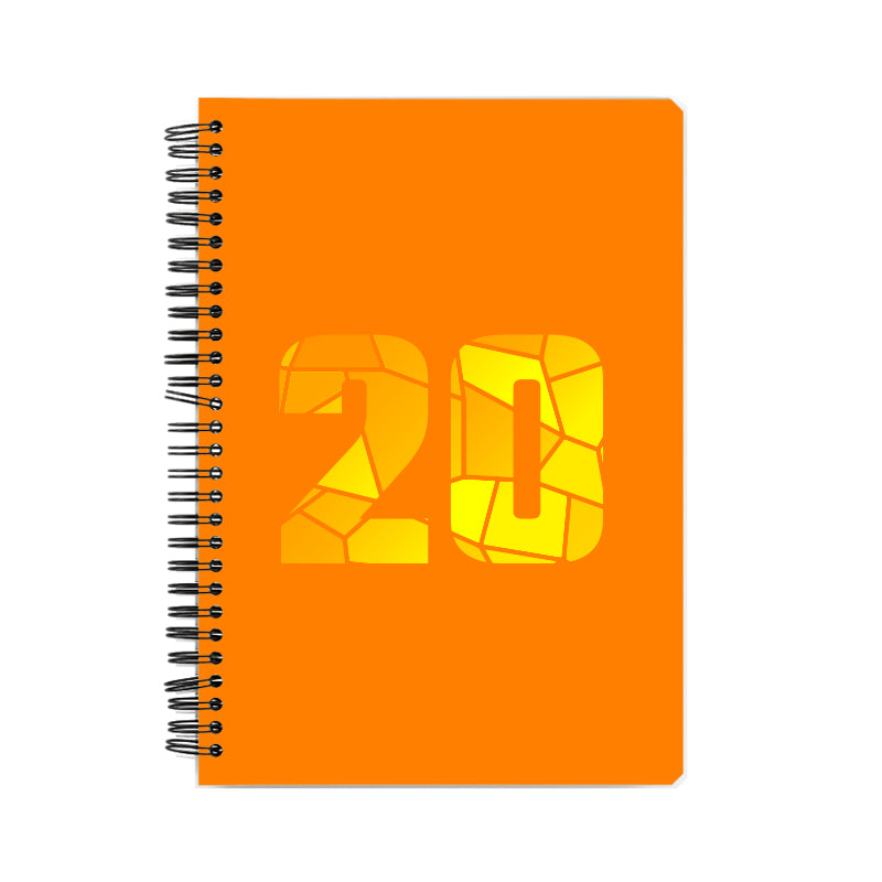 20 Number Notebook (Orange)