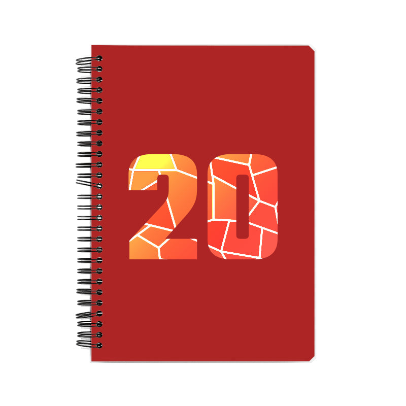 20 Number Notebook (Red)