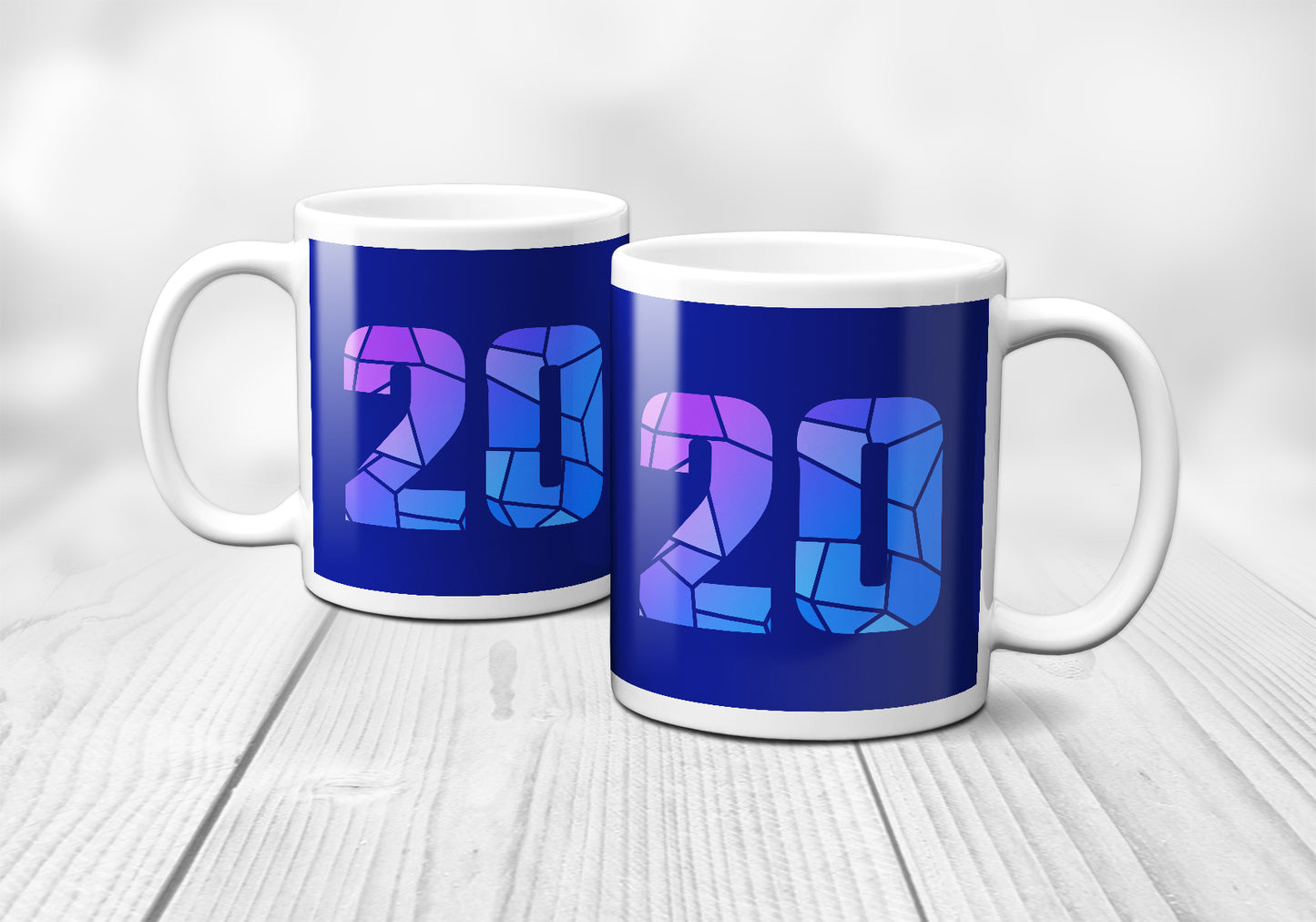 20 Number Mug (Royal Blue)