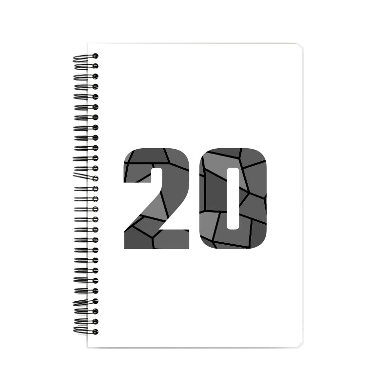 20 Number Notebook (White)