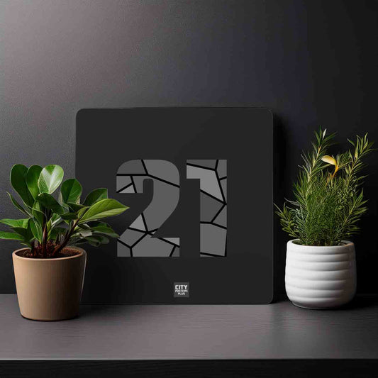 21 Number Mousepad (Black)