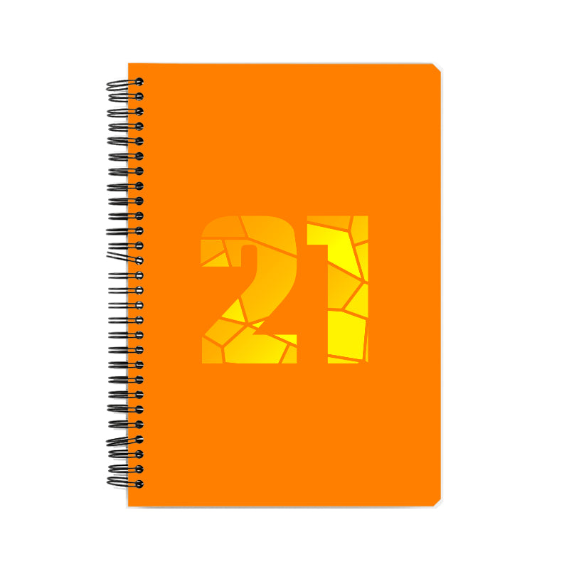21 Number Notebook (Orange)