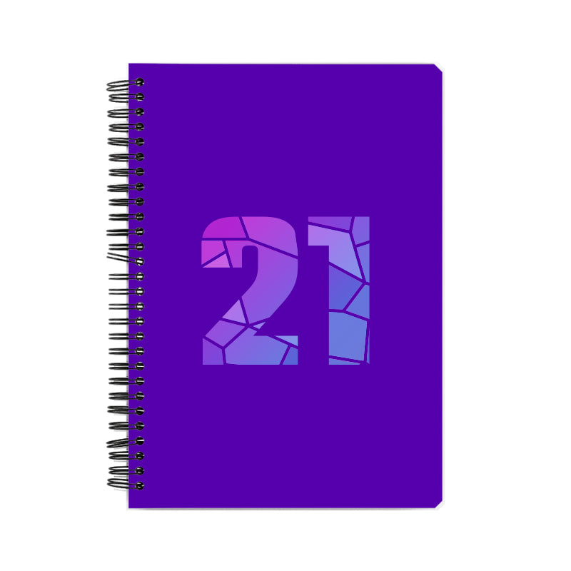 21 Number Notebook (Purple)