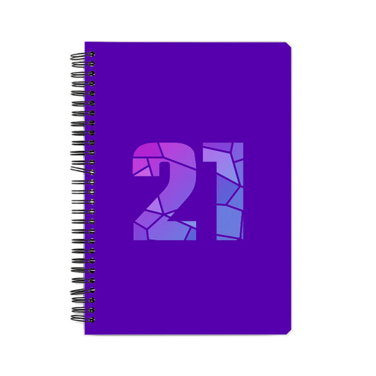 21 Number Notebook (Purple)