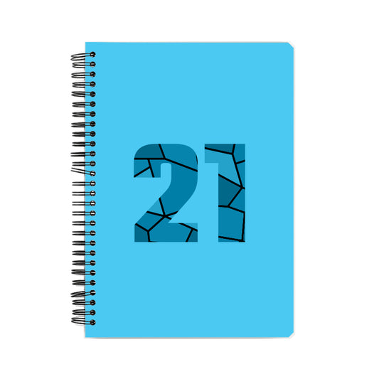 21 Number Notebook (Sky Blue)