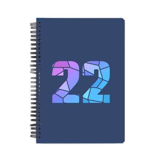22 Number Notebook (Navy Blue)