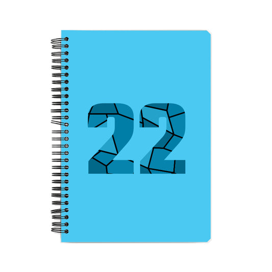 22 Number Notebook (Sky Blue)