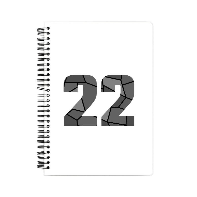 22 Number Notebook (White)