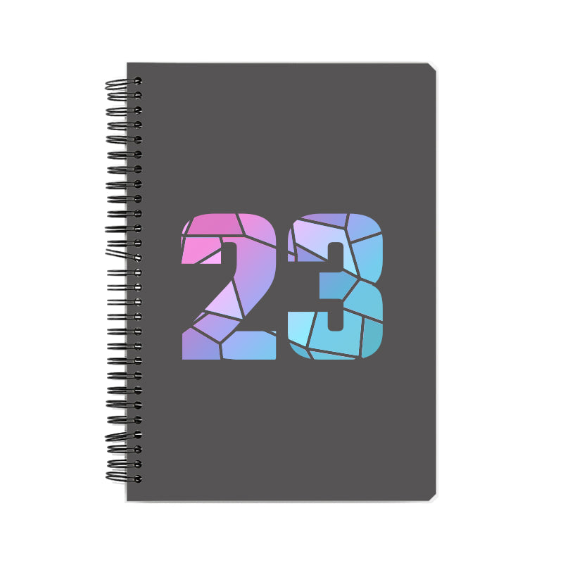 23 Number Notebook (Charcoal Grey)