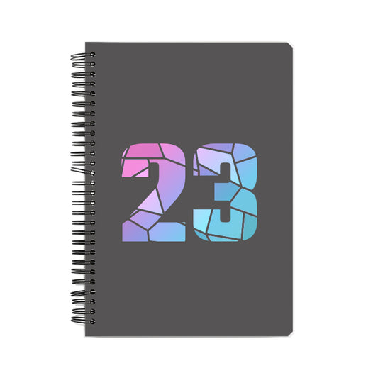 23 Number Notebook (Charcoal Grey)