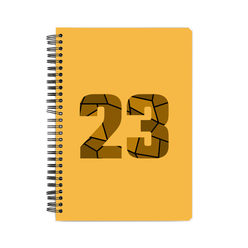 23 Number Notebook (Golden Yellow)