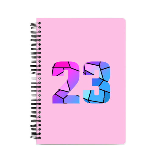 23 Number Notebook (Light Pink)