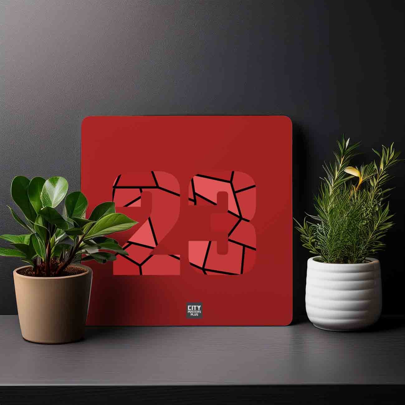 23 Number Mousepad (Red)