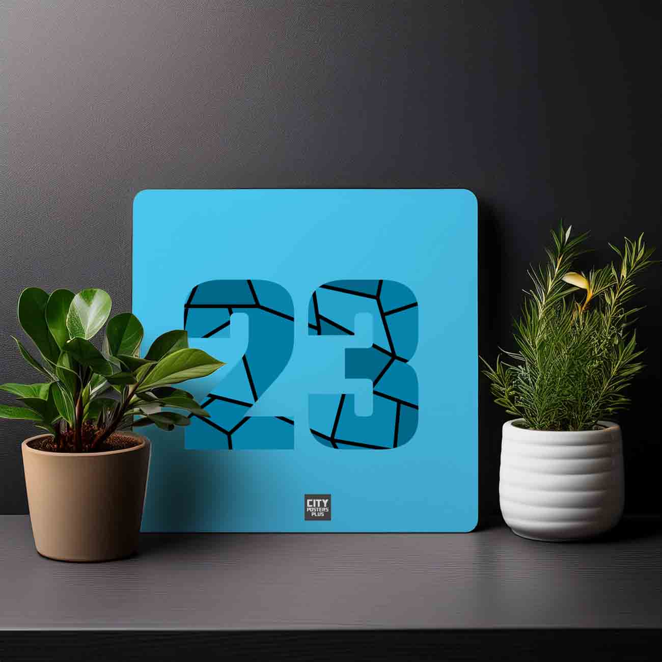 23 Number Mousepad (Sky Blue)