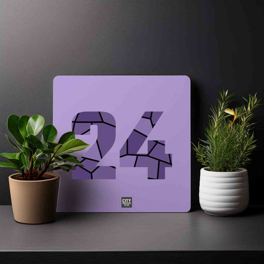 24 Number Mousepad (Iris Lavender)