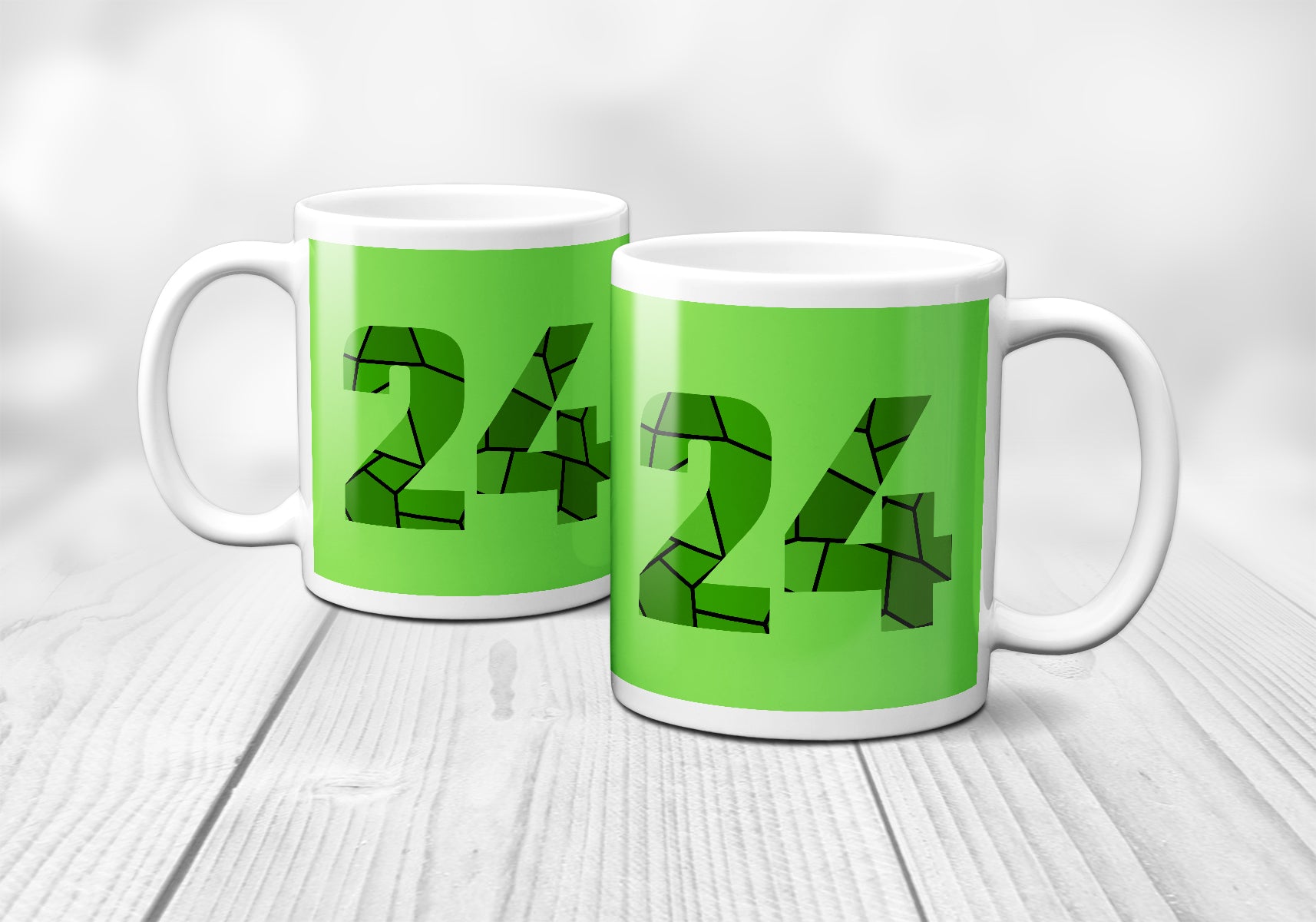 24 Number Mug (Liril Green)
