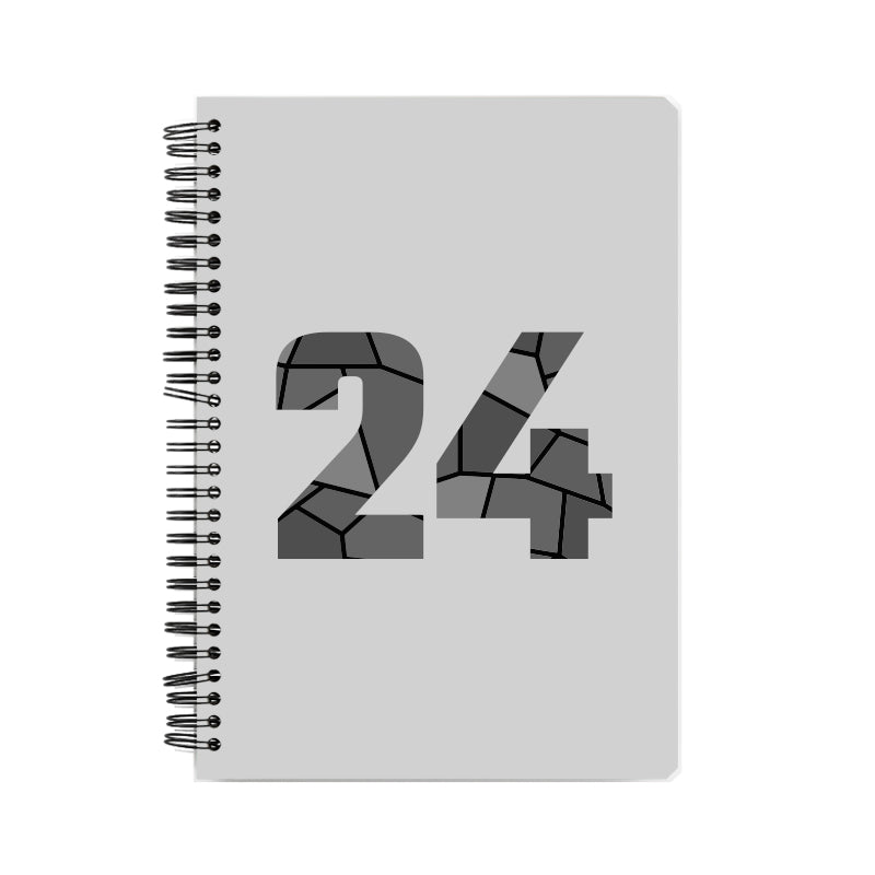 24 Number Notebook (Melange Grey)