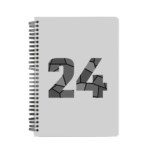 24 Number Notebook (Melange Grey)