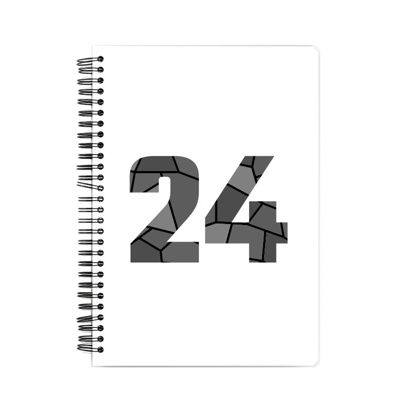 24 Number Notebook (White)