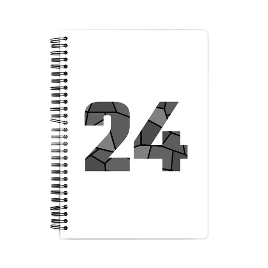 24 Number Notebook (White)