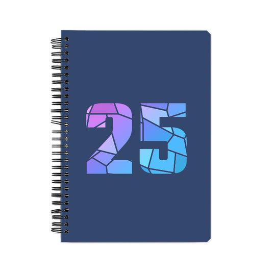 25 Number Notebook (Navy Blue)
