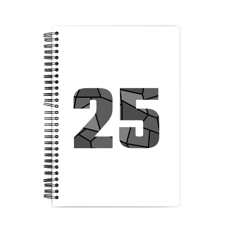 25 Number Notebook (White)