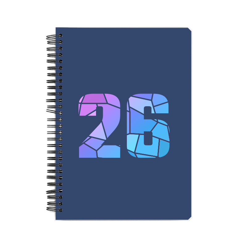 26 Number Notebook (Navy Blue)