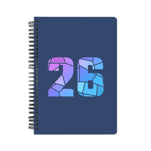 26 Number Notebook (Navy Blue)