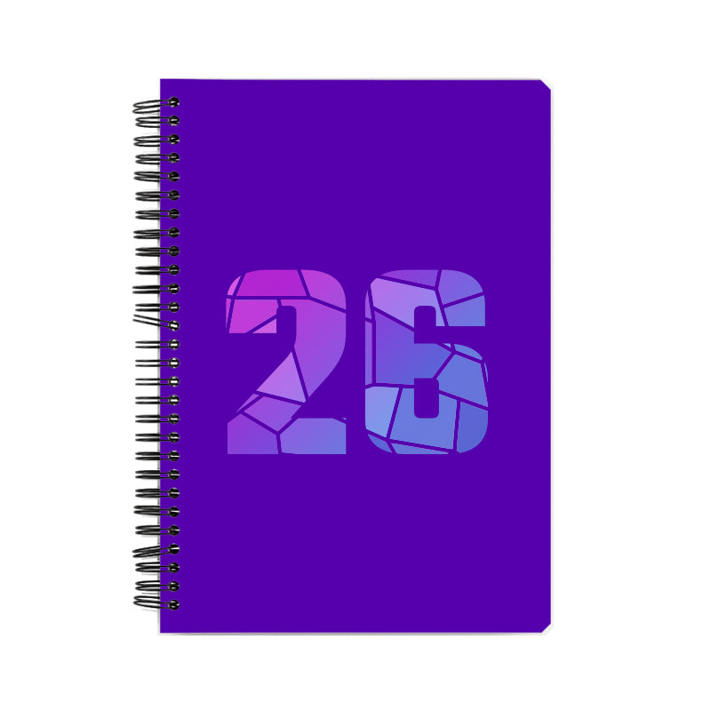 26 Number Notebook (Purple)