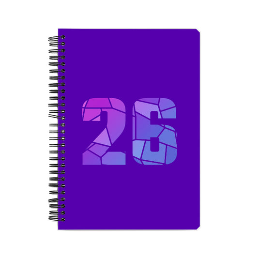 26 Number Notebook (Purple)
