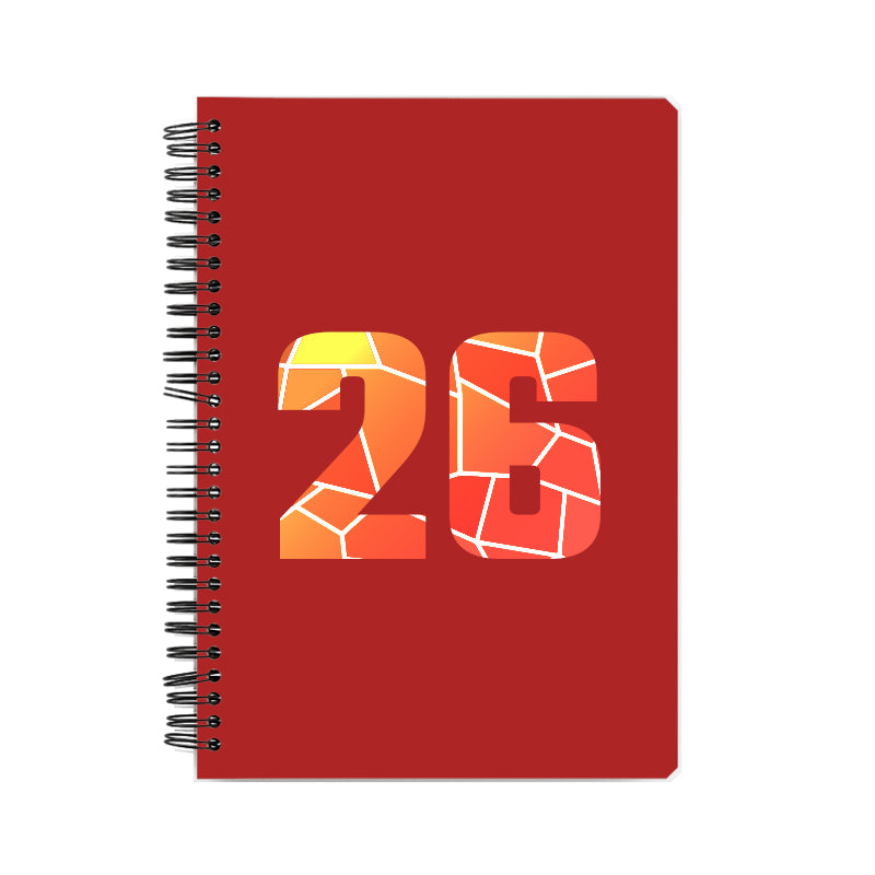 26 Number Notebook (Red)