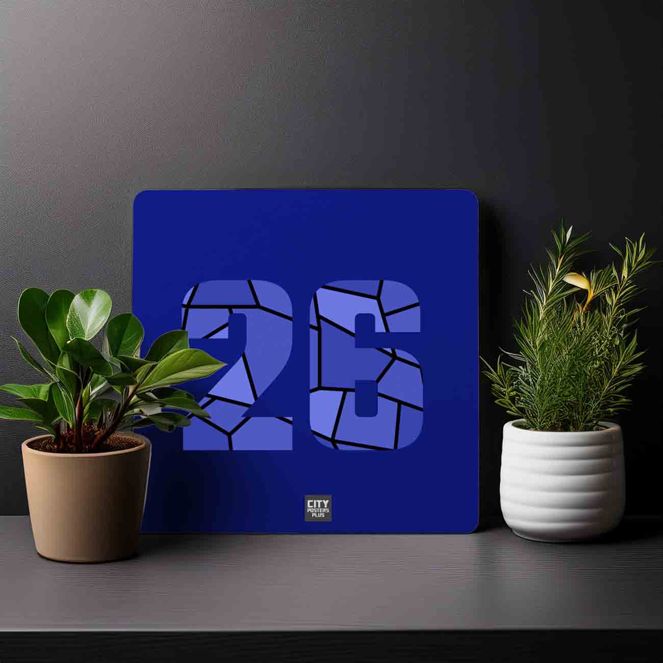 26 Number Mousepad (Royal Blue)