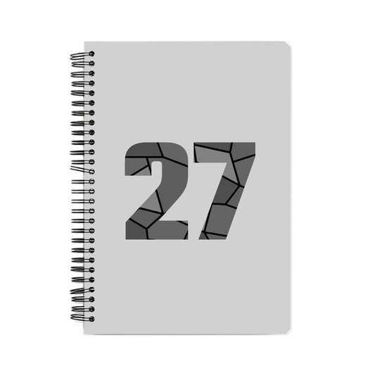 27 Number Notebook (Melange Grey)