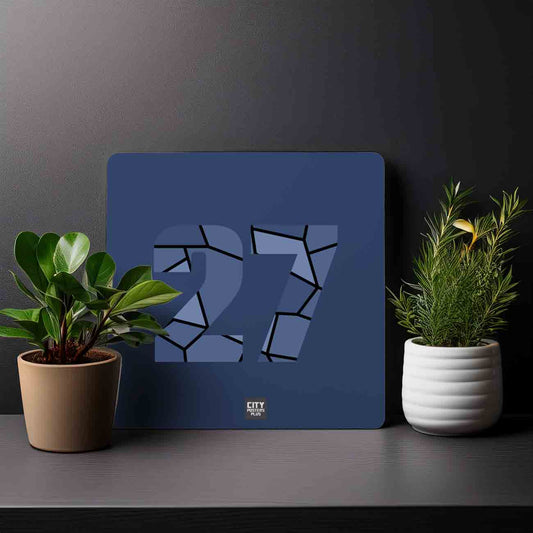 27 Number Mousepad (Navy Blue)