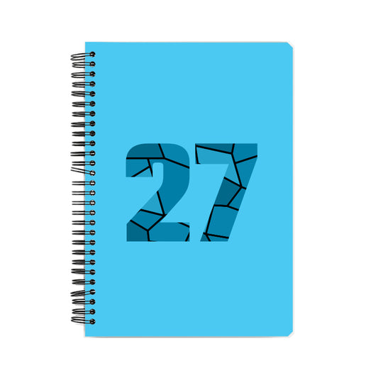 27 Number Notebook (Sky Blue)