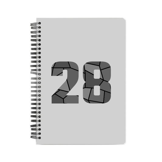 28 Number Notebook (Melange Grey)