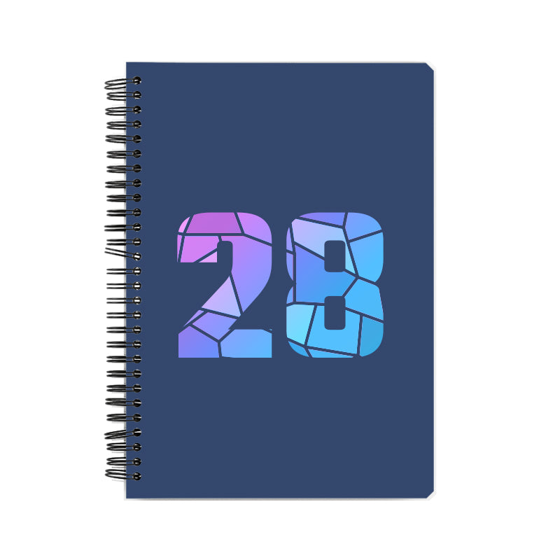 28 Number Notebook (Navy Blue)