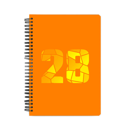 28 Number Notebook (Orange)