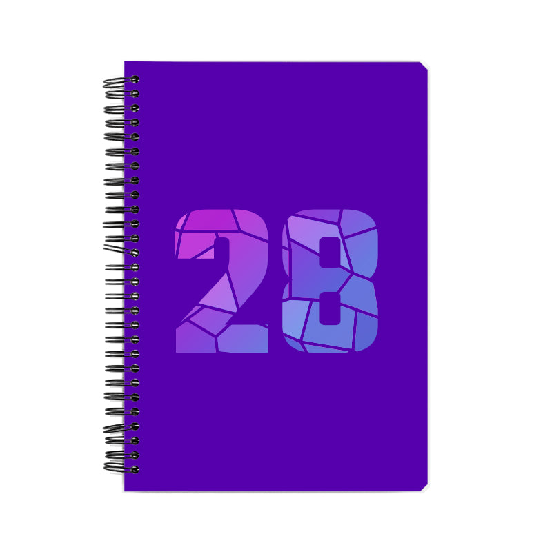 28 Number Notebook (Purple)